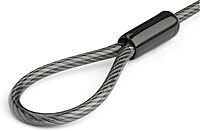 StarTech.com Universal Laptop Cable Lock Expansion Loop - 6” (15cm) Anti Theft 4-Digit Combination K-Slot Lock - Computer Security Cable to Create Twin/Multi-Head Lock for Multiple Devices, TAA