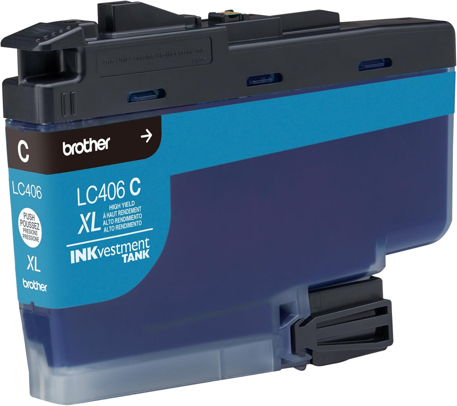 Brother Genuine LC406XLC Cyan High-Yield INKvestment Tank Ink Cartridge
