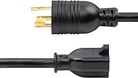 StarTech.com 6in (15cm) Heavy Duty Power Cord, NEMA L5-20P to NEMA 5-20R, AC Power Adapter Cable, 20A 125V, 12AWG