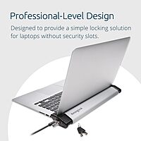Kensington MacBook and Surface Laptop Locking Station with Keyed Lock Cable, Macbook Locks With 6 Foot Cable, Laptop Security Lock for Macbook Air/Pro, Laptop Locking Cable, K64453WW