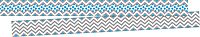 Barker Creek Double-Sided Border 2-Pack, Gray & Blue Chevron, Decorate Galore with 70' of Border, Coordinating Designs Printed On Both Sides for Twice The Value, 3" x 70' (3657)
