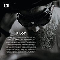 Bobster ® Pilot, Matte Black Frame, Smoked & Clear Lens