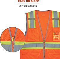 Ergodyne GloWear 8246Z Two-Tone Mesh High-Visibility Safety Vest