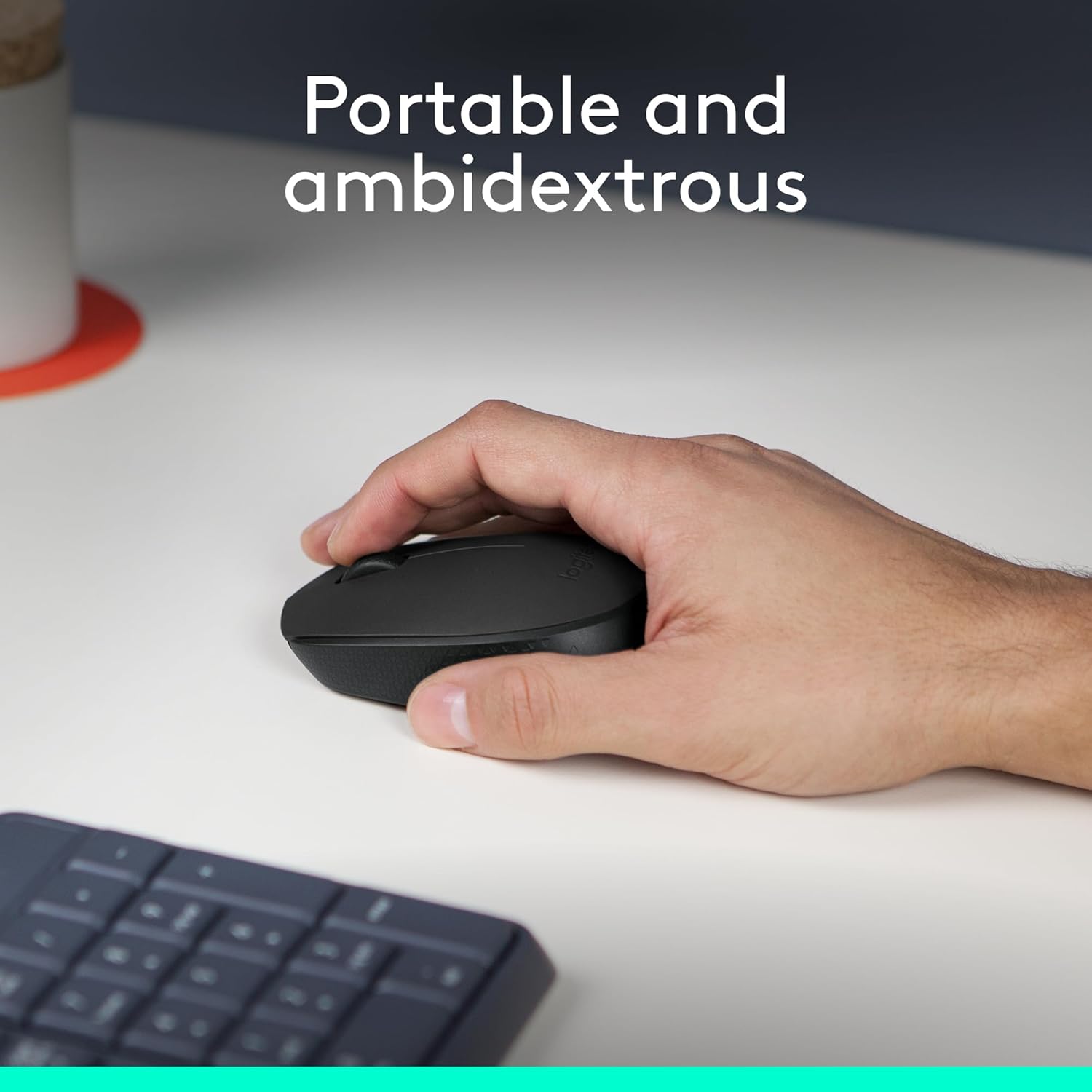 Logitech M170 Wireless Mouse for PC, Mac, Laptop, 2.4 GHz with USB Mini Receiver - Battery Life, Ambidextrous