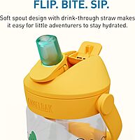 CAMELBAK Thrive Flip Straw Kids Bite Valve Water Bottle 14oz Tritan Renew