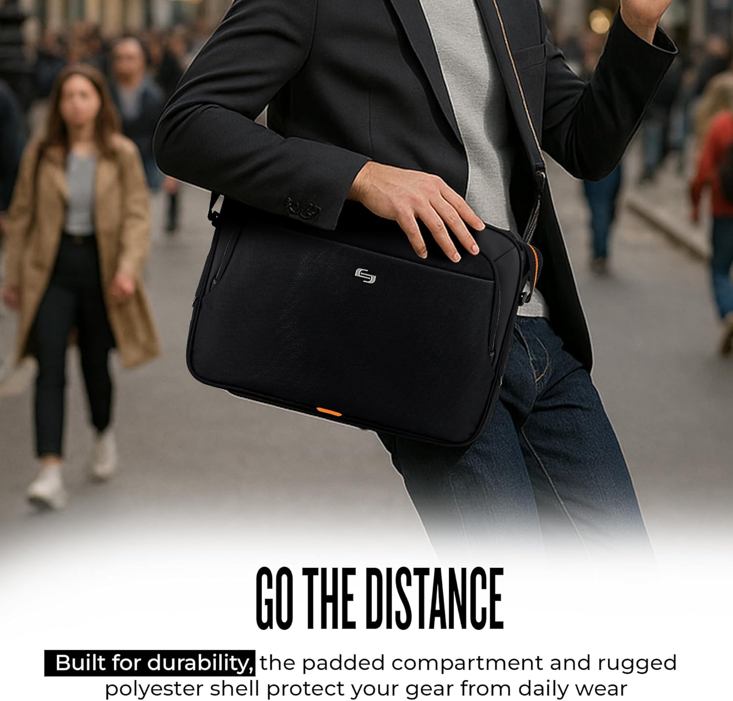 Solo New York Briefcase - Laptop Carrying Bag for Women & Men, Brief for Travel & Work