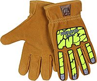 MCR SAFETY Predator PD3430 Sasquatch Premium Leather Work Gloves with HyperMax Cut-resistant Liner