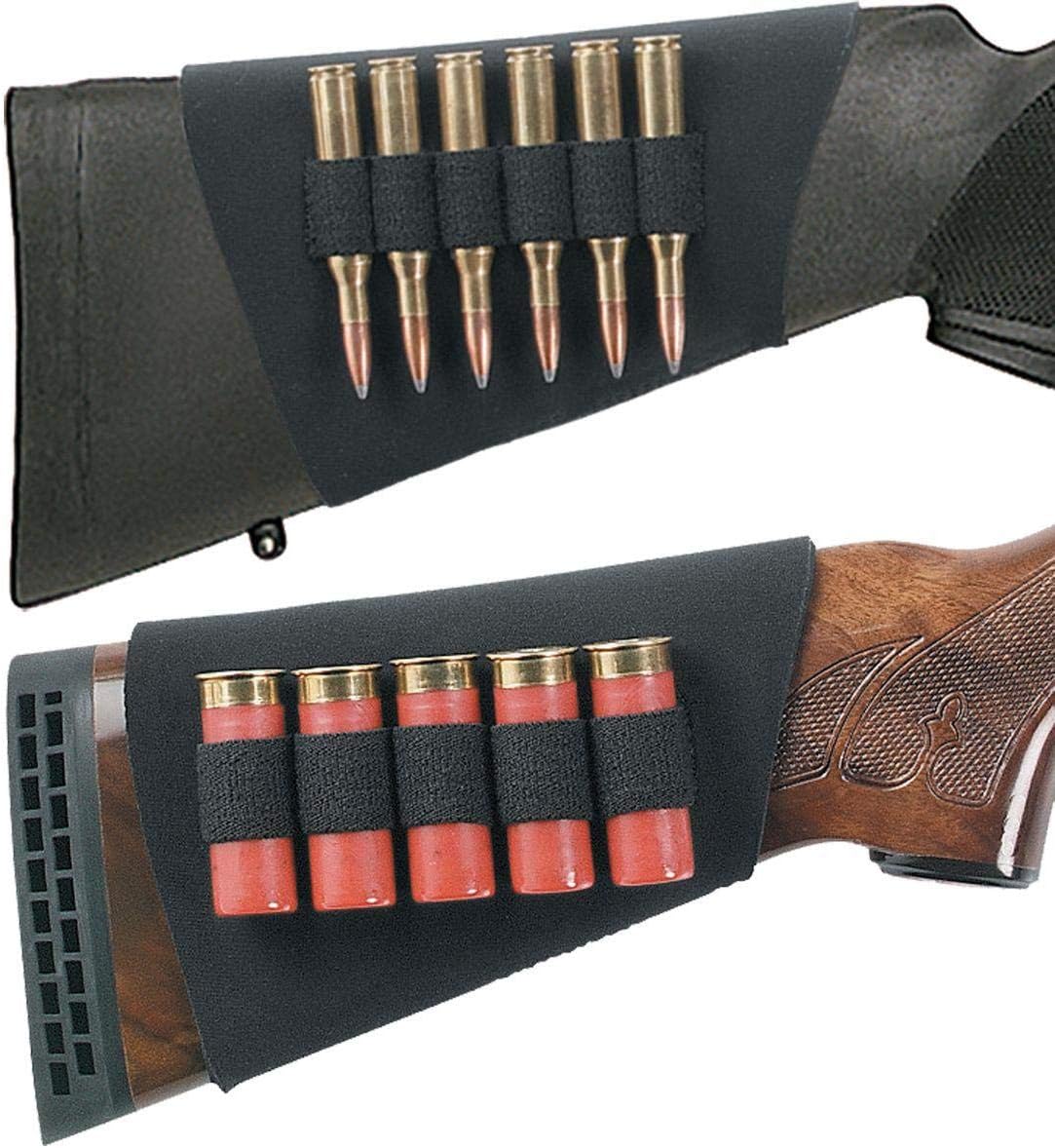 Uncle Mike's Neoprene Buttstock Rifle Shell Holder (Black, 6 Loops),88483