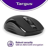 Targus W575 Wireless Optical Mouse, Full Size, Black, AMW575TT