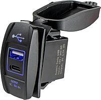Sea-Dog USB & USB-C Rocker Switch Style Power Socket