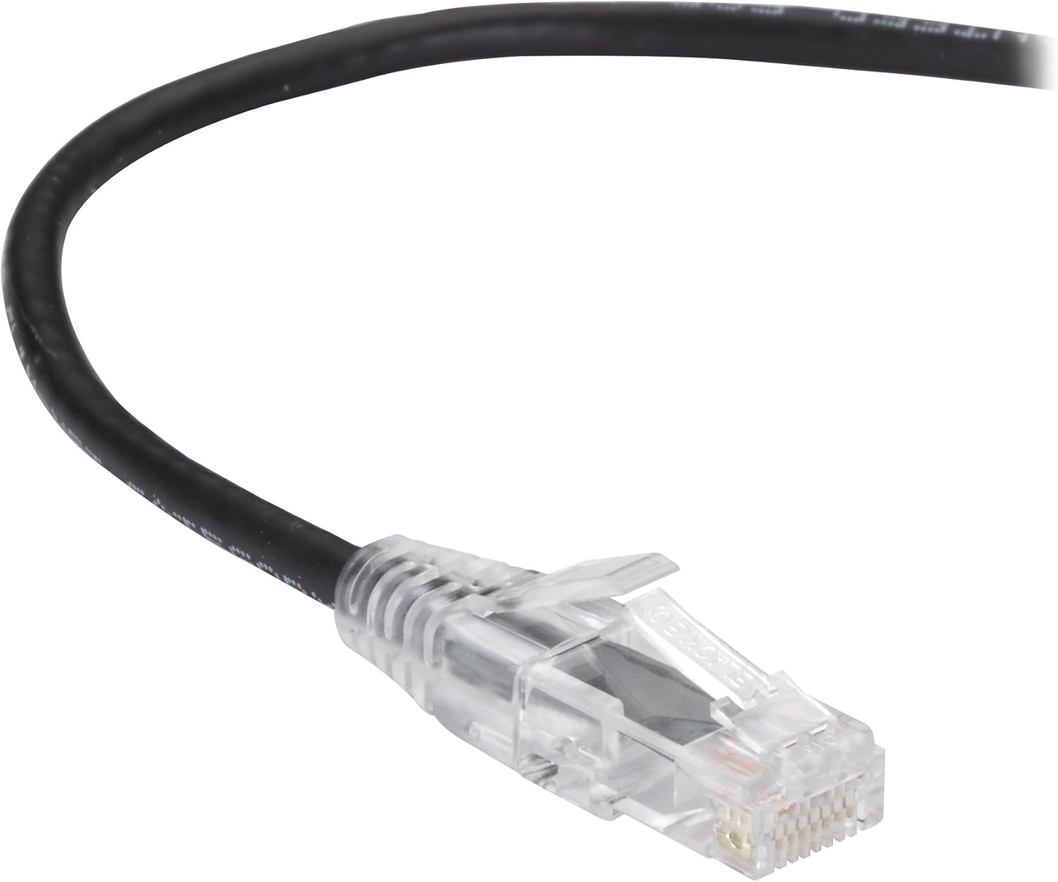 Black Box Network Services C6PC28-BK-05 Slim-Net Cat6 250-Mhz 28-Awg Stranded Ethernet Patch Cable - Unshielded, PVC, Sn