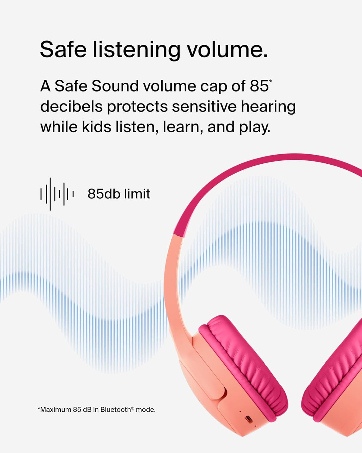 SOUNDFORM KIDS HEADPHONES,PINK