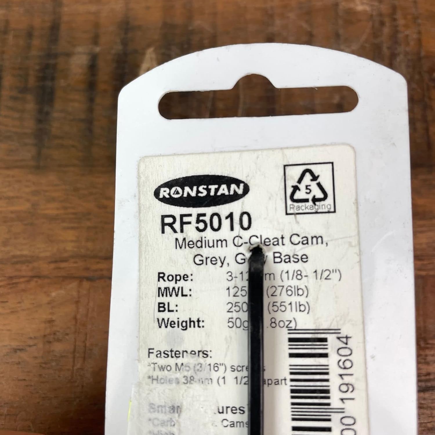 Ronstan RF5010 C-cleat Cam Cleat - Medium - Grey W/grey Base