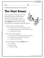 Scholastic Comprehension Skills: 40 Short Passages For Close Reading, Grade 1