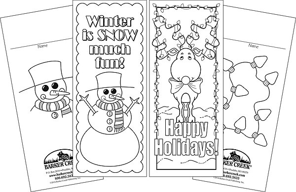 Barker Creek Bookmark Duets Color Me Adult Coloring Book Style Bookmarks