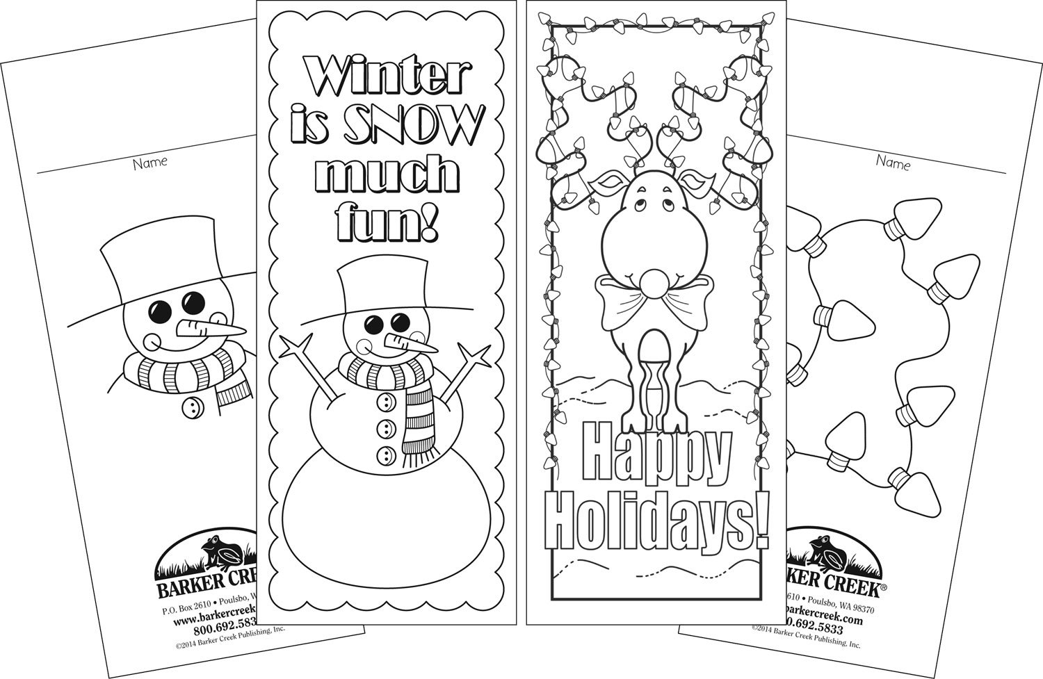 Barker Creek Bookmark Duets Color Me Adult Coloring Book Style Bookmarks