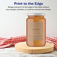 Avery Kraft Brown Rectangle Labels, Sure Feed Technology, 4" x 3-1/3", Print-to-the-Edge, Laser/Inkjet Printable