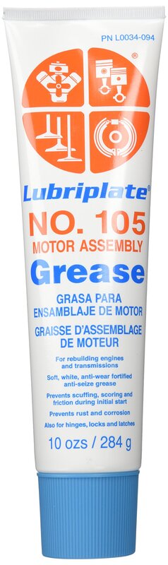 Lubriplate L0034-094 No. 105 Motor Assembly Grease, 10 oz (Tube)