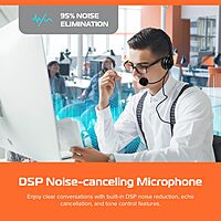 Spracht ZUM3500 Stereo 3.5mm and USB Dual Ear Universal Headset with Microphone | Office Headset for Computer, Smartphones & Tablets | Plug-and-Play, no Drivers |The Ultimate USB Headset Experience