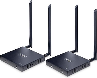 StarTech.com Wireless HDMI Extender, 4K 60Hz, Transmitter and Receiver Kit, Up to 165ft (50m), No Line-of-Sight Required