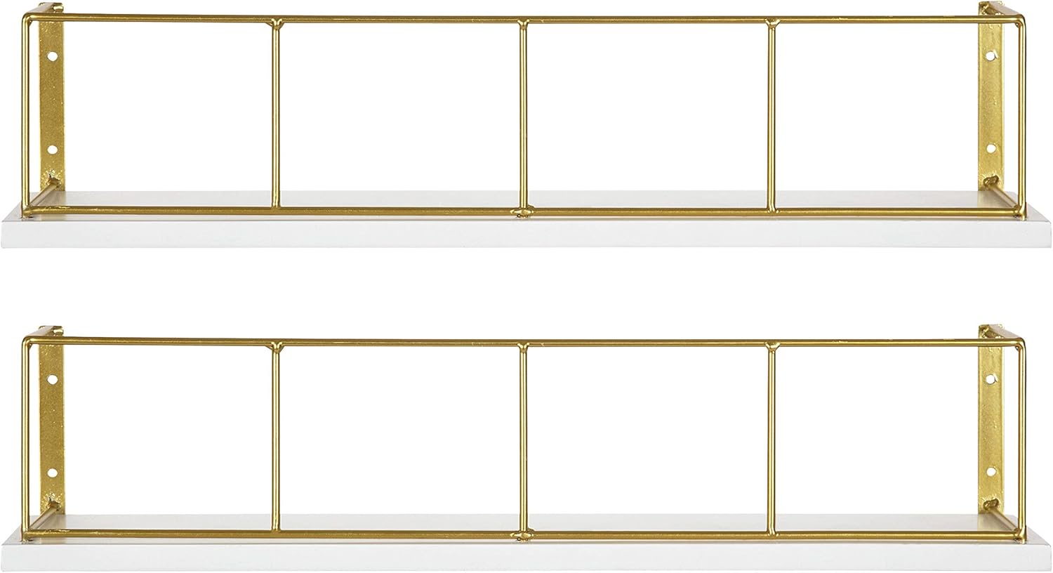 KATE AND LAUREL Benbrook 2-Pack Floating Wall Shelves