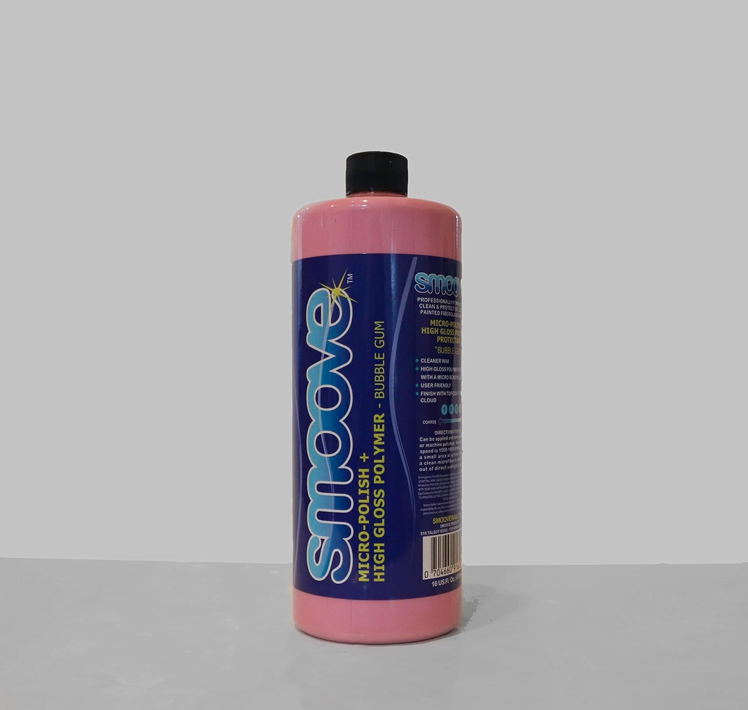 Smoove Bubble Gum Micro Polish + High Gloss Polymer - Quart