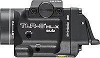 Streamlight 69468 TLR-8 HL-X sub USB 1000-Lumen Weapon Rail-Mounted Rechargeable Tactical Flashlight with Integrated Red