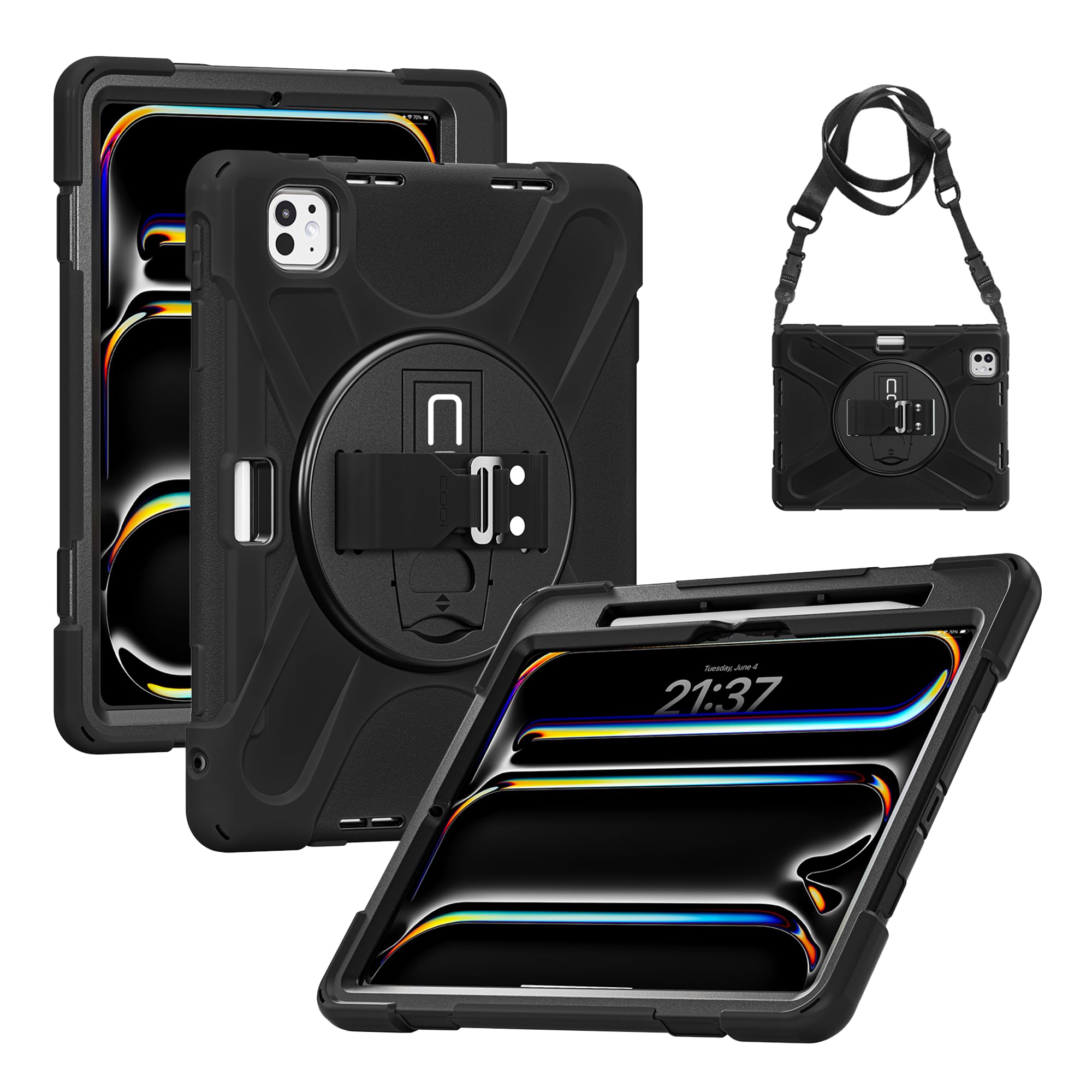 CODi Rugged Case for iPad Pro 11" (M4) (2024) | 360° Protection, Drop-Test & Fluid Contamination Certified