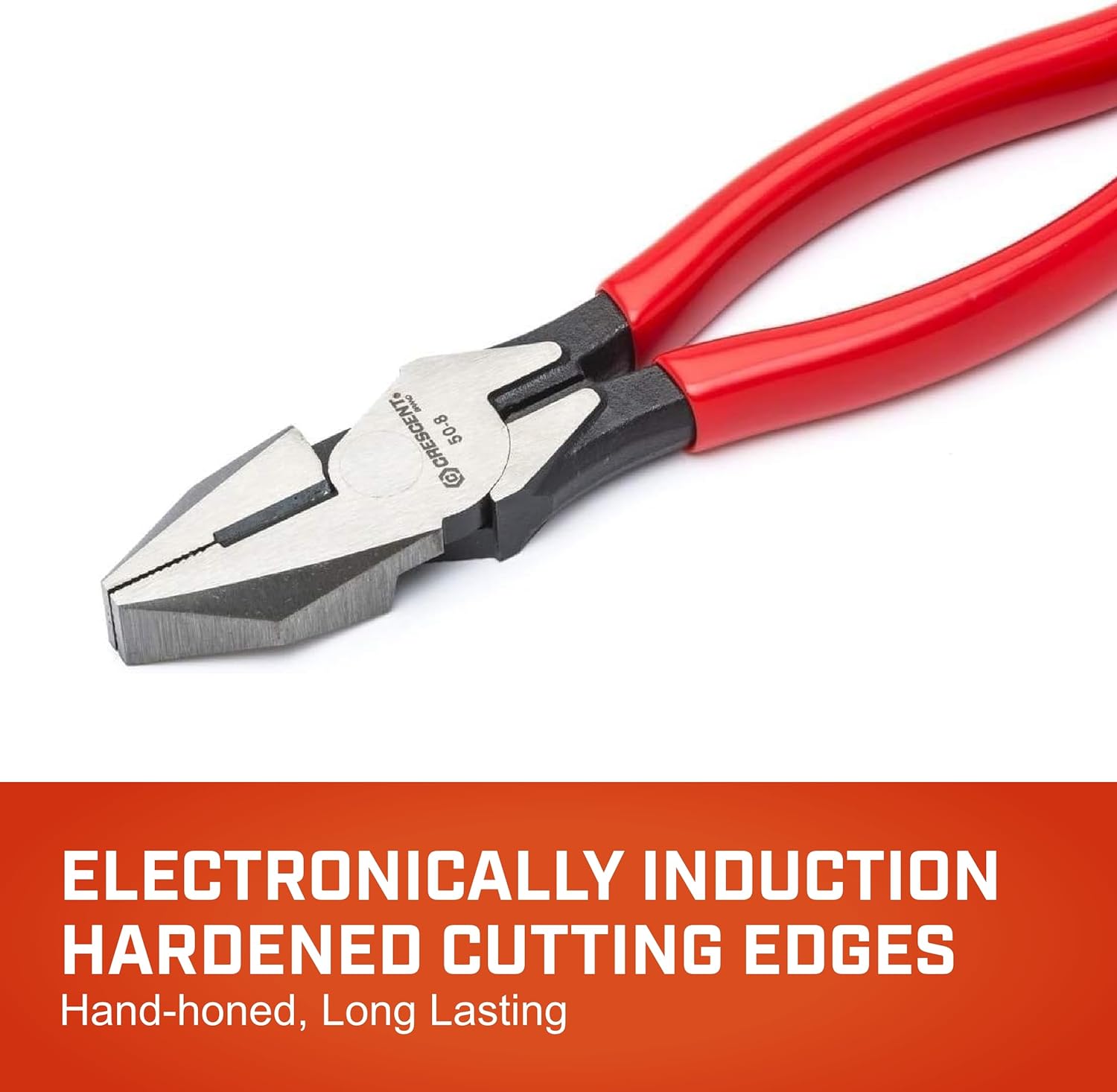 Crescent 508CVN 8-Inch Side Cutting Solid Joint Cushion Grip Plier