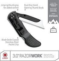 OUTDOOR EDGE Razor-Work RazorSafe Replaceable Blade Folding Utility Knife