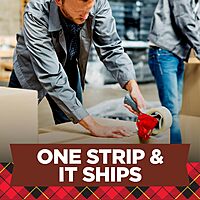 SCOTCH Commercial Grade Shipping Packaging Tape, 1.88\" x 54.6 yd, 3\" Core, Clear