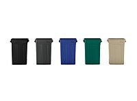 Suncast Commercial 23-Gallon Slim Narrow Trash and Recycling Bin