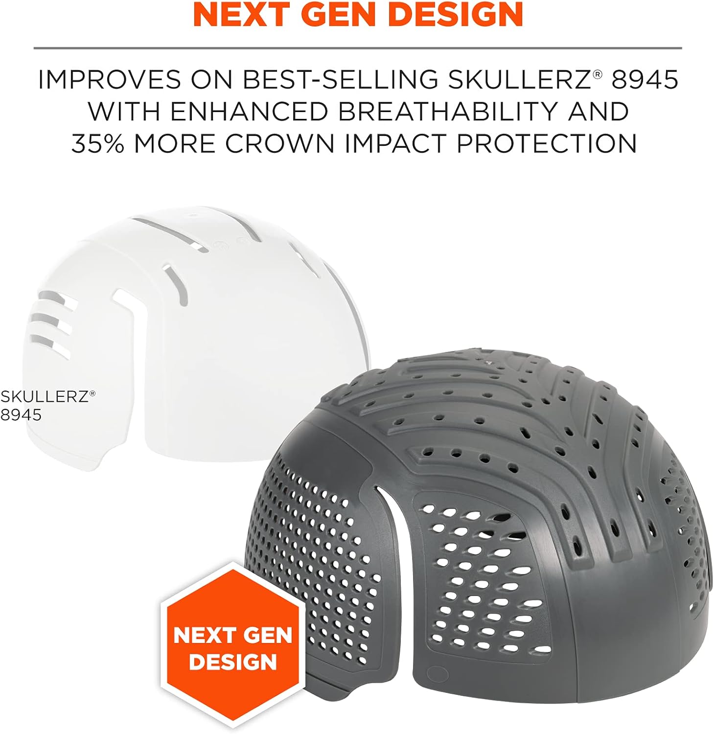 ERGODYNE Skullerz 8945F(x) Universal Bump Cap Insert with Extra Venting