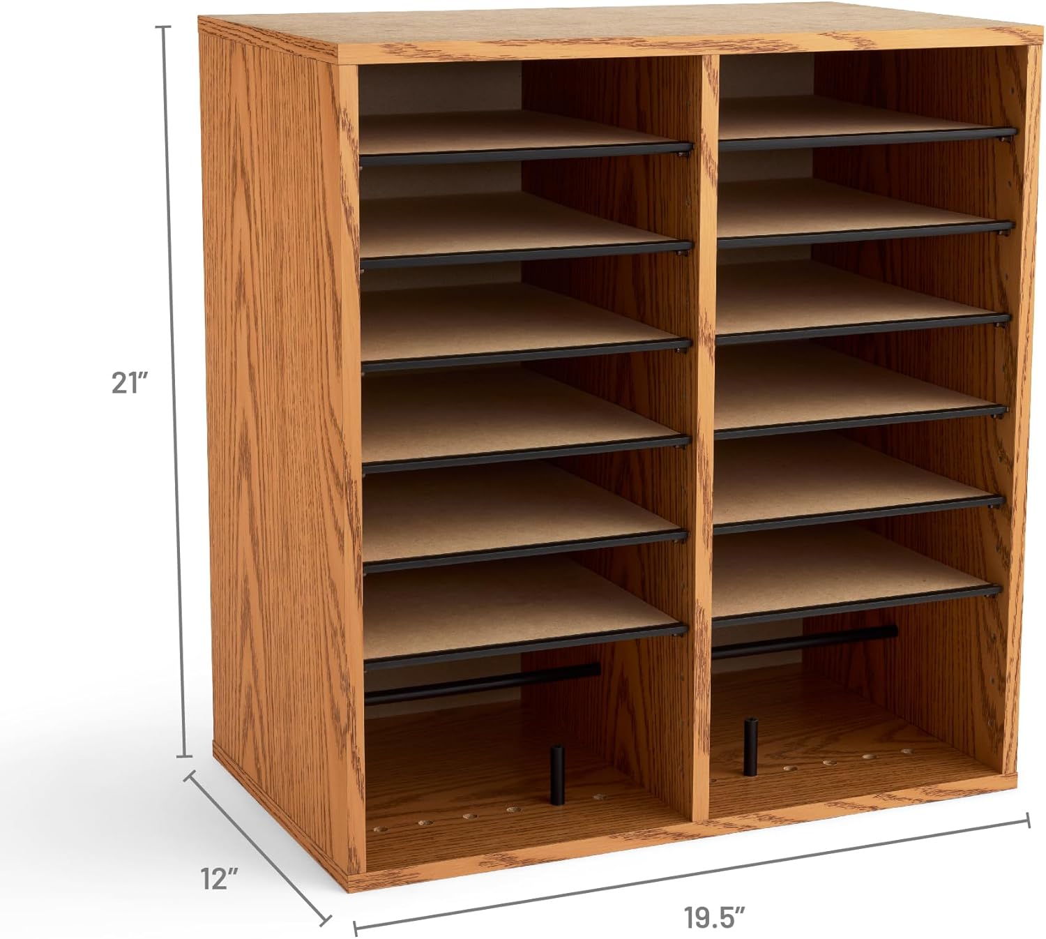 SAFCO Wood Adjustable Literature Organizer