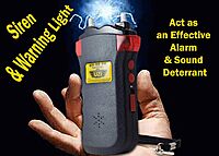 Uzi Rechargeable Stun Gun Self Defense & Protection for Men, Women, 4-in-1 Device, 2 Million Volt, with LED Light