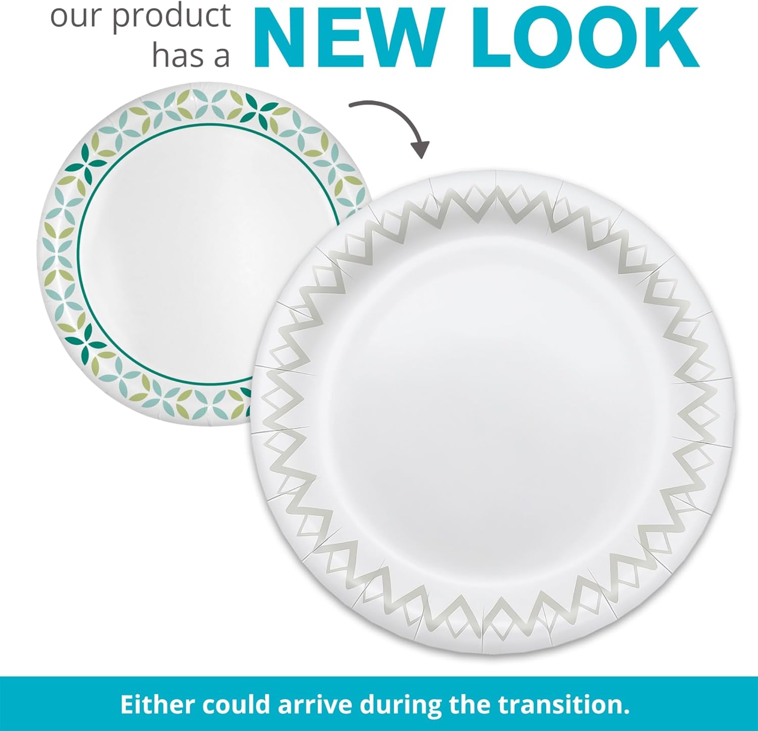Highmark Disposable 6-3/4in Printed White Paper Plates - Pack of 125