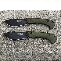 BucknBear Custom Handmade D2 Tool Steel Fixed Blade Hunting Knife with kydex Sheath and tek-lok Belt Clip (G10 Handle) Black