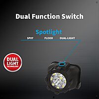 Nightstick NSP-4602B Dual-Light Headlamp, Black