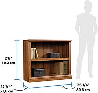 Sauder Select 2-Shelf Engineered Wood Bookcase