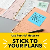 Post-it Notes Cube, 3 in. x 3 in., Bright Colors, Power Pink, Aqua Splash, Acid Lime, 400 Sheets/Cube, 1 Cube/Pack