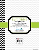 Barker Creek Designer Computer Paper, Black Chevron, 8.5” x 11”, Decorative Printer Paper, Stationery, 50 Sheets per Pkg