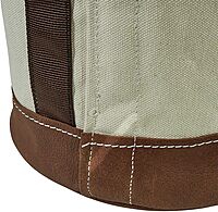 Klein Tools, 5104S, 12" Bucket, Leather-Bottom, Natural Canvas
