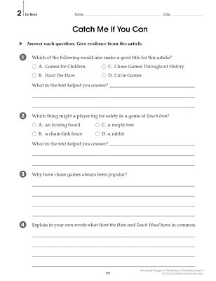 Informational Passages for Text Marking & Close Reading: Grade 3: 20 Reproducible Passages With Text-Marking Activities That Guide Students to Read Strategically for Deep Comprehension