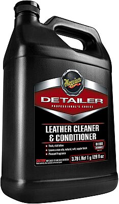 Meguiar’s Professional Leather Cleaner & Conditioner D18001 - 1 Gallon Leather Cleaner & Conditioner Specifically Formulated