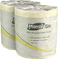 Marcal PRO 5001 100% Recycled Two-Ply Bath Tissue, White, 500 Sheets/Roll, 48 Rolls/Carton