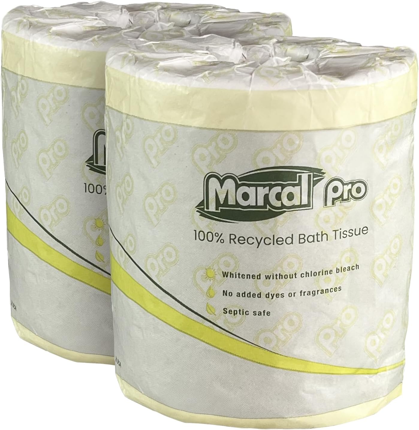 Marcal PRO 5001 100% Recycled Two-Ply Bath Tissue, White, 500 Sheets/Roll, 48 Rolls/Carton