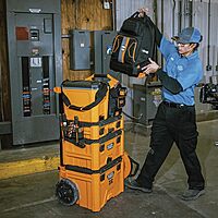 Klein Tools 62201MB MODbox Electrician's Tool Backpack, Customizable Mobile Workstation with 32 Pockets for Maximum Tool