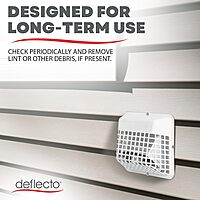 Deflecto Universal Bird Guard, Fits 3 inch to 4 inch Vent Hoods | Durable, Easy-to-Install & Prevents Birds, Rodents and Debris (UBGWL)