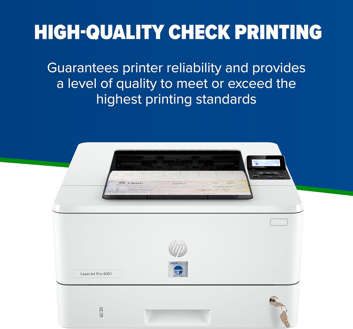 4001/4101 MICR Toner Secure Standard Yield Cartridge, Check Printing, Coordinating HP Part Number: W1480A, Yields 2900 Pages