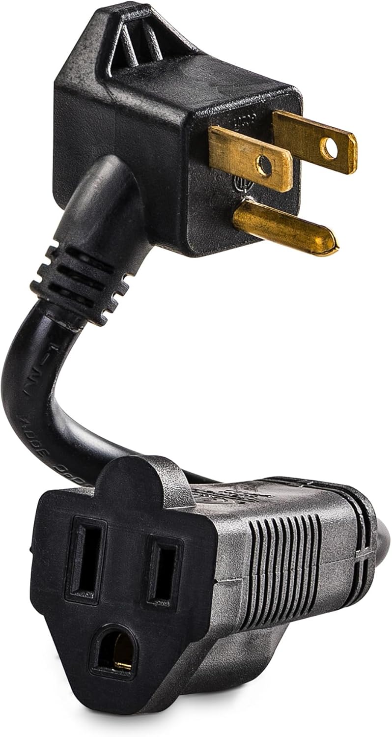 CyberPower GC201 - Power extension cable - NEMA 5-15, NEMA 5-15P (R) to NEMA 5-15 (F) - AC 125 V - 13 A - 6 in - black